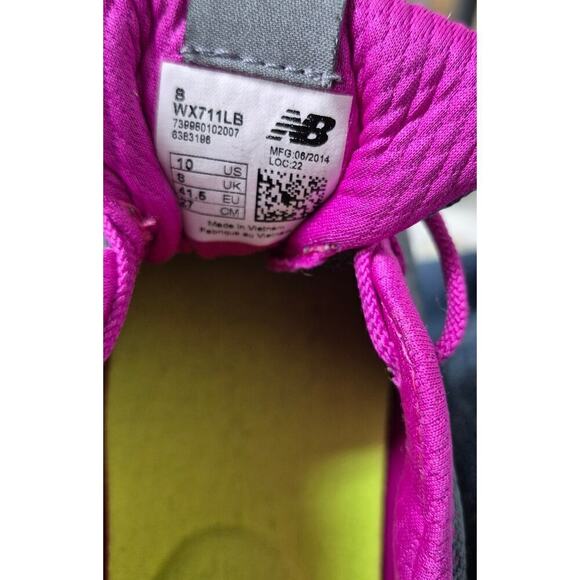 New Balance Women's 711 Mesh Cross-Training Shoe 10 Gray Purple EUC - Picture 6 of 6